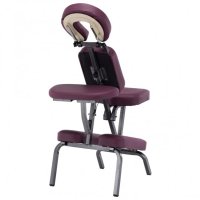Стол за масаж, изкуствена кожа, бордо, 122x81x48 см, снимка 4 - Друго търговско оборудване - 40299406