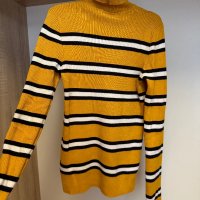 Поло в цвят горчица, размер XS/S, снимка 3 - Блузи с дълъг ръкав и пуловери - 44482355