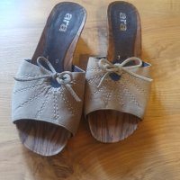 Отвопени обувки тип сабо - естественна кожа N:36