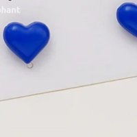 Сребърни обеци сърца,малки,колекция"Hearts"middle blue/нови, снимка 1 - Колиета, медальони, синджири - 41755207