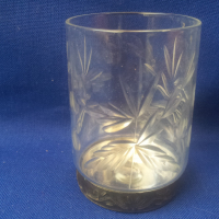 Руски ракиени кристални чашки с метално дъно, ръчна гравюра, снимка 9 - Чаши - 36167173