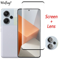 Стъклен протектор за Xiaomi Redmi note 13pro,plus +камера протектор, снимка 3 - Калъфи, кейсове - 44649614