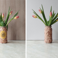 Ръчно направени вази за цветя, снимка 3 - Вази - 44583232