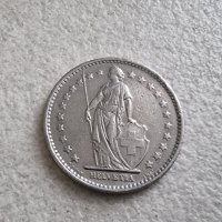 Монети. Швейцария. 2 ,1 , 1/2  франка  и 1 , 5 , 10, 20  рапена. 7 бройки. , снимка 4 - Нумизматика и бонистика - 36789136