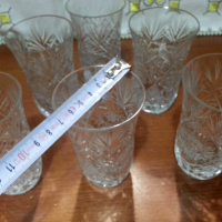 Кристални чаши за вода, снимка 5 - Антикварни и старинни предмети - 44797519