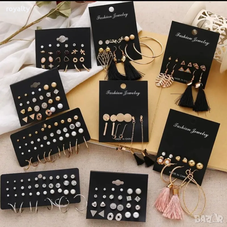 Сетове Обеци LFS Happy EveryDay 7912, снимка 1