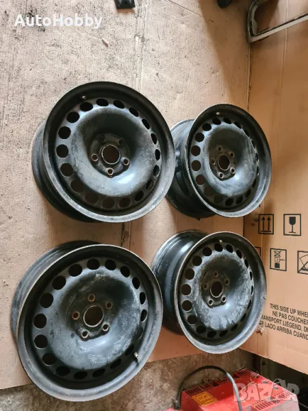 Джанти Железни 16 цола 5х112мм Ауди Фолксваген Шкода Сеат 4бр., снимка 1