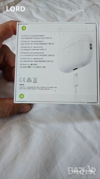 Слушалки Apple Airpods Pro (2nd Generation) Калъф MagSafe (USB-C) - 2023, снимка 1