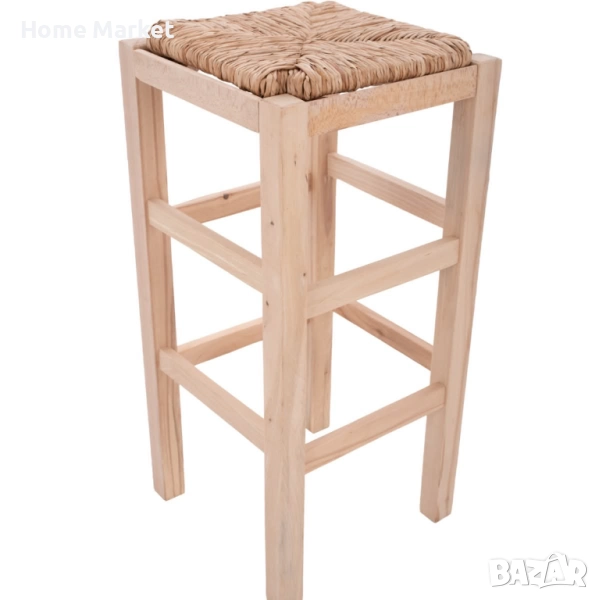 Бар стол Таверна - натурал  Много здрава и издръжлива рамка, изработена от 100% буково дърво и плете, снимка 1