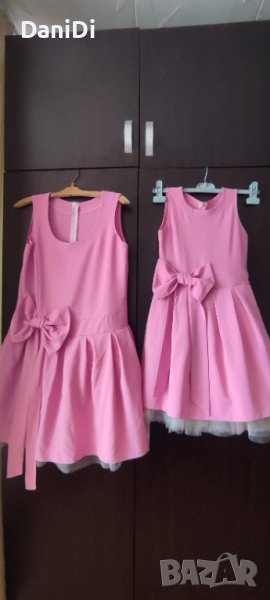 Комплект дамска и детска рокля еднакви, снимка 1
