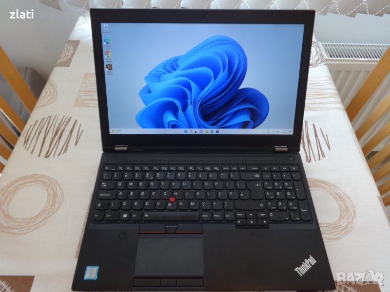 Мощен Лаптоп Lenovo Thinkpad P50 15.6" i7-6820HQ/RAM16GB/SSD 480GB/ NVIDIA Quadro M1000M (2GB GDDR5), снимка 1