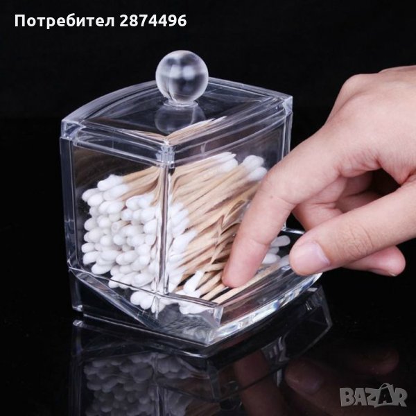 1708 Поставка органайзер за клечки за уши, снимка 1