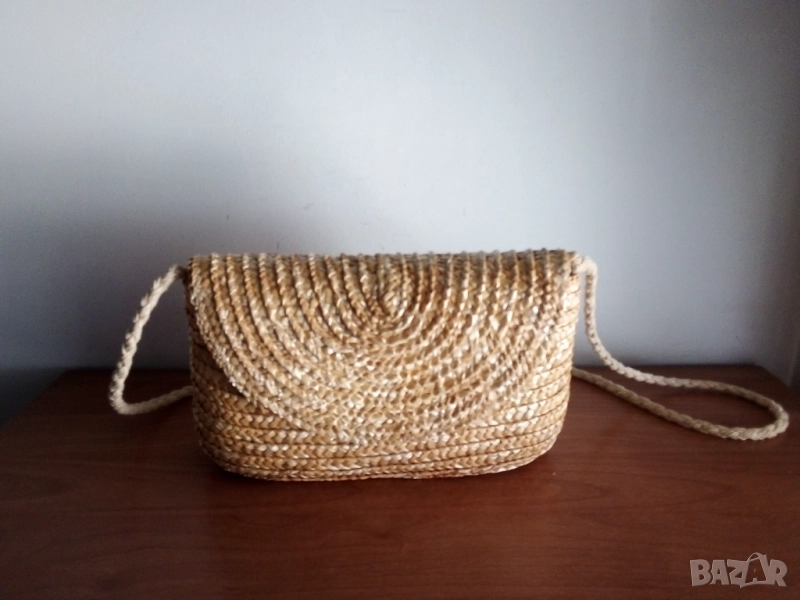 Сламена чанта, малка, снимка 1