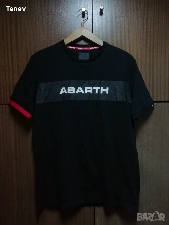 Abarth оригинална тениска фланелка Абарт мъжка черна XL , снимка 1