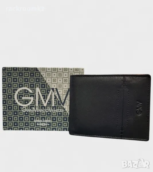 Мъжки марков портфейл от естествена кожа GMV, снимка 1