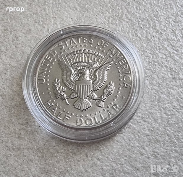 Оригинална монета. САЩ. Половин американски долар  от 1971  . С образа на  JF Kenedi., снимка 1