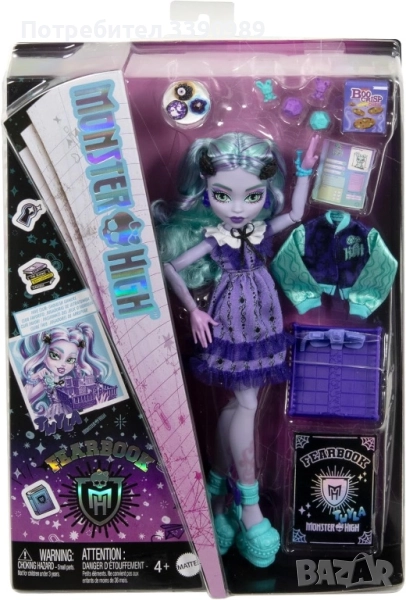 Чисто нова кукла Monster High Twyla (Fearbook серия), снимка 1