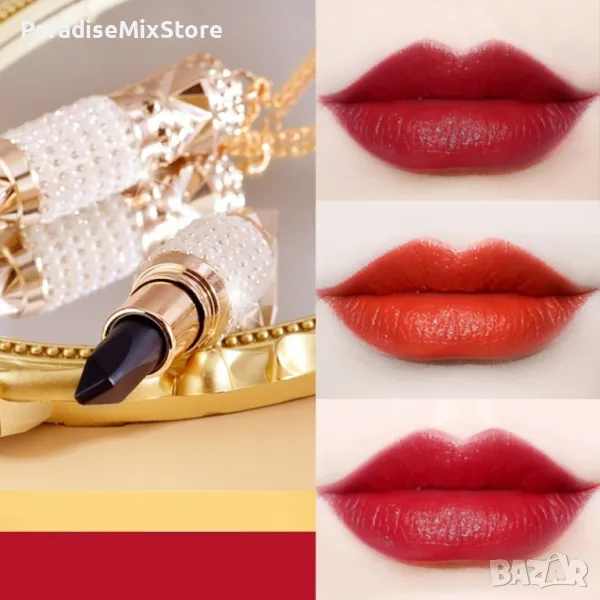 Трицветно водоустойчиво матово червило хидратант, снимка 1