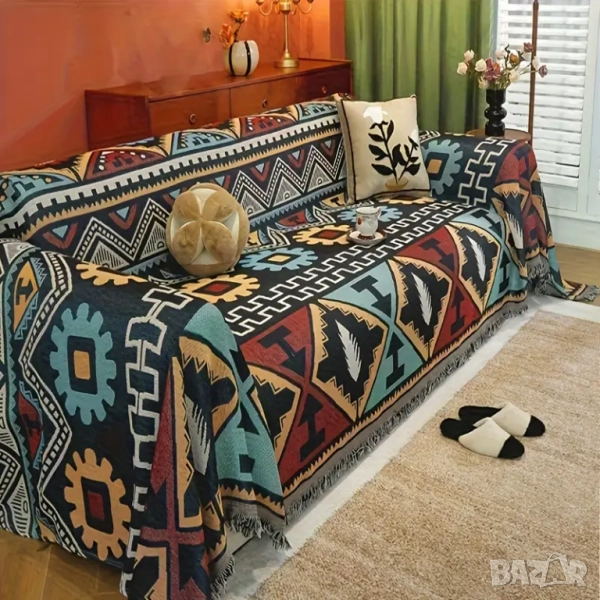 Ново шалте за диван от шинил етнически стил , снимка 1