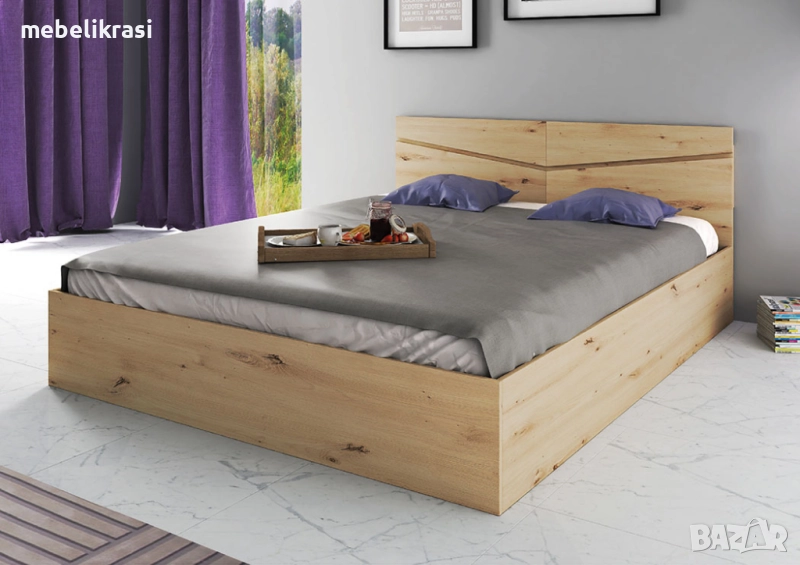 ЛЕГЛО СИТИ 2010 ЗА МАТРАК 140/200 СОНОМА АРВЕН С БЯЛ ГЛАНЦ, снимка 1