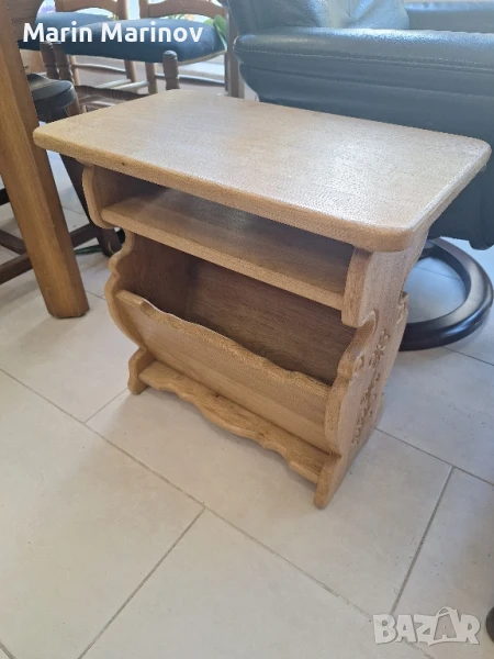 Помощна масивна масичка, снимка 1