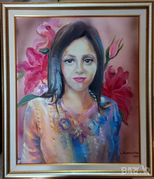 Людмила Поптошева - Масло на Платно, Подписана, снимка 1