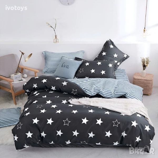 Двулицево спално бельо, 4 части - Модел WS17626, снимка 1