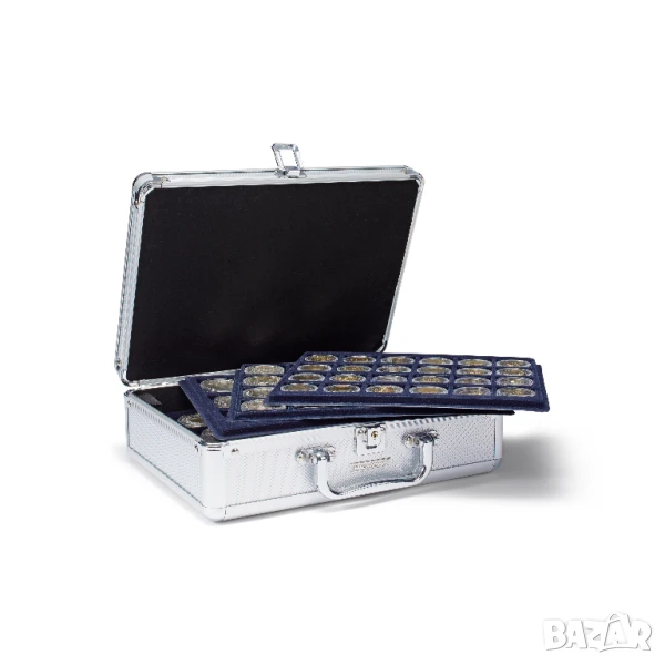 Алуминев куфар с 6 табли CARGO S6 за 112 монети - Leuchtturm, снимка 1