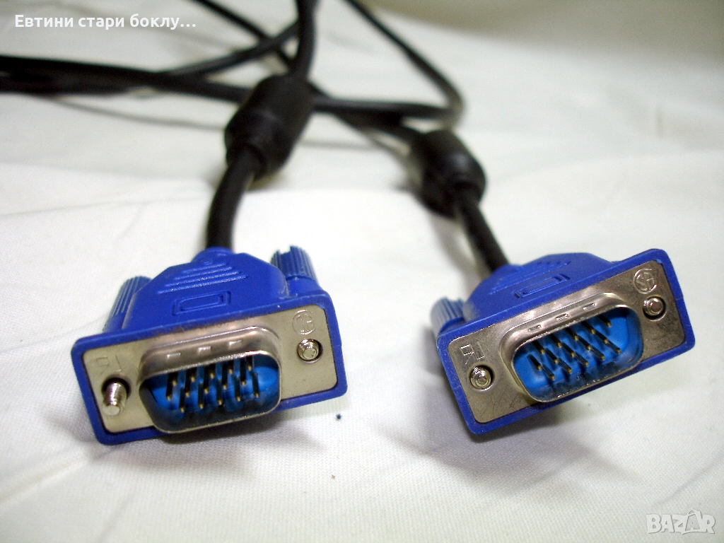 Кабел за монитор VGA - VGA, черен, 1,80 m., снимка 1
