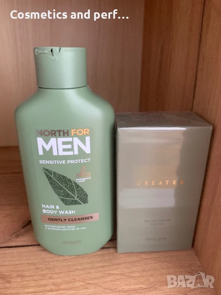Комплект от мъжки шампоан+душ гел и тоалетна вода , снимка 1