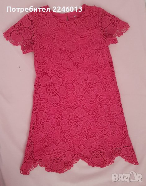 Тъмно розова рокличка по тялото, снимка 1
