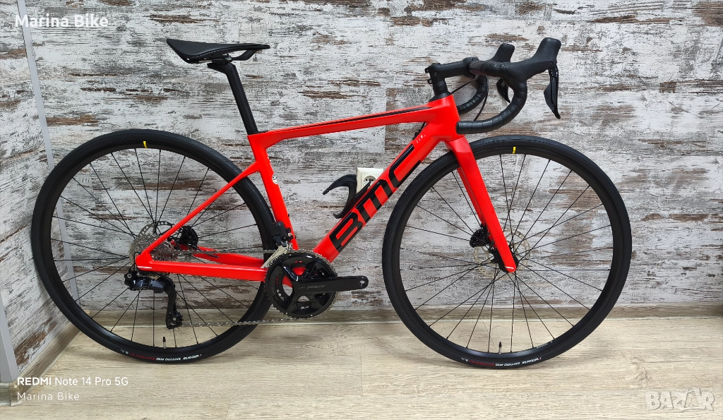 Карбонов шосеен велосипед BMC Teammachine SLR Five Disc 105 Di2 Mavic | 47, снимка 1