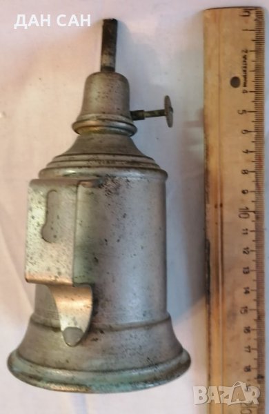 антика Франция обезопасена газ спирт лампа маркирана paris lyon, снимка 1