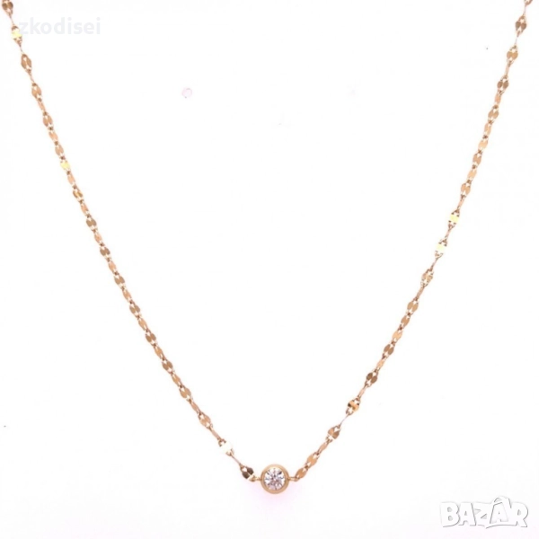 Златно колие 1,19гр. 44,0см. 14кр. проба:585 модел:34441-6, снимка 1