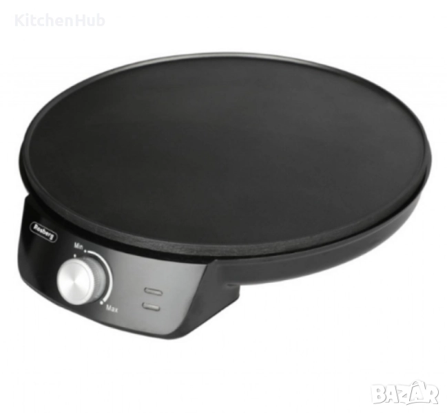 Уред за палачинки Rosberg, 1200W\30см., Терморегулатор, Черен, снимка 1