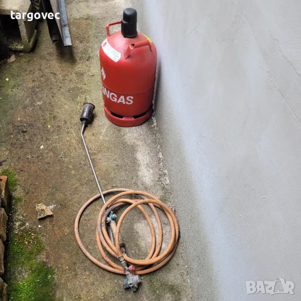 комплект бутилка е горелка за полагане на газопламъчна изолация, снимка 1