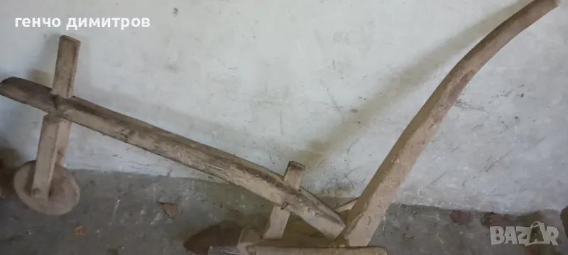дървено рало   плуг , снимка 1
