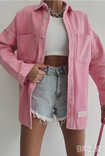 Риза - яке  деним / дънкова риза  4 цвята , снимка 1