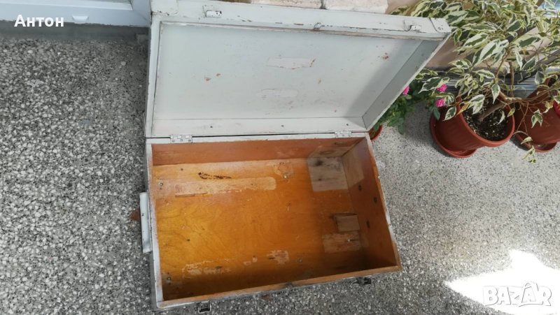 Стар дървен сандък, снимка 1