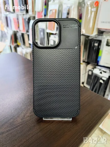 Apple iPhone 16 Pro Max Carbon Fiber силиконов Калъф / Кейс, снимка 1
