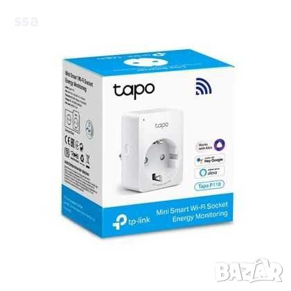 TP-Link WiFi Smart Plug Tapo P110 смарт контакт, снимка 1