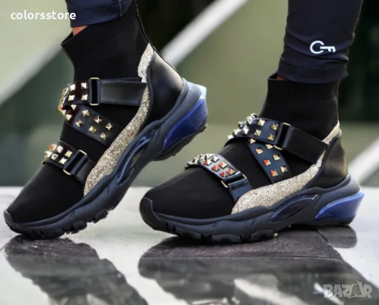 Равни маратонки - черни - MK114-B-2, снимка 1