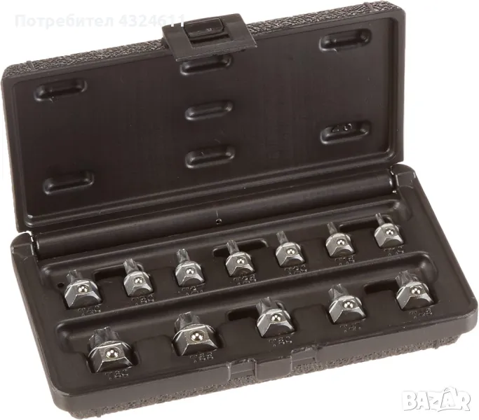 Комплект Torx битове E-Z Red T1000, автомобилни, индустриални и битови приложения, различен размер, снимка 1