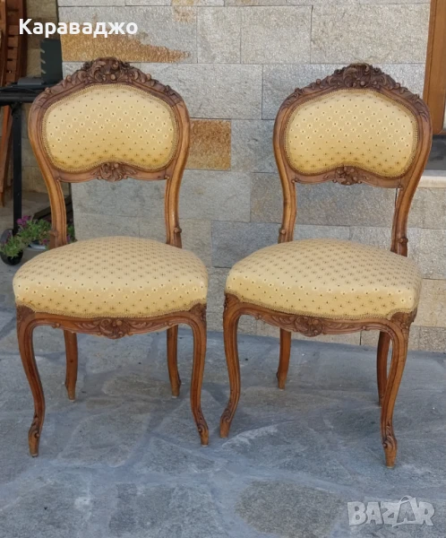 Антични Столчета Рококо, снимка 1