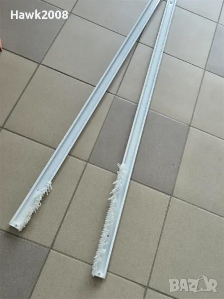КОРНИЗ за пердета метален за таван 250 CM ДВОЙНА РЕЛСА, снимка 1