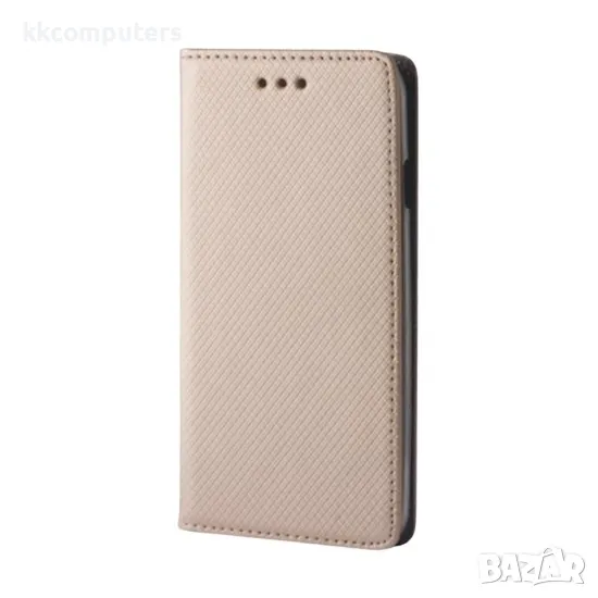 Калъф тефтер флип bSmart Magnet Book страничен, За Samsung Galaxy S25 Edge, Златист, снимка 1