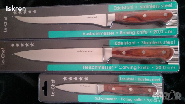 Продавам три броя готварски ножове!, снимка 2 - Аксесоари за кухня - 36169079