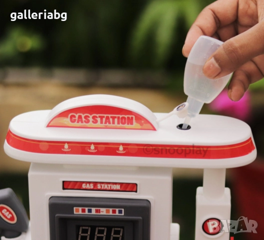 Детски комплект бензиностанция с автомобил – светлини, звук и воден ефект, снимка 3 - Електрически играчки - 52502382