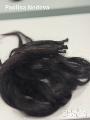 Естествена черна коса 80см., снимка 7 - Аксесоари за коса - 53164541