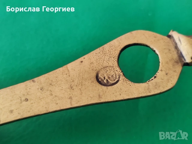 Стар турски месингов свещник, снимка 4 - Антикварни и старинни предмети - 51188209